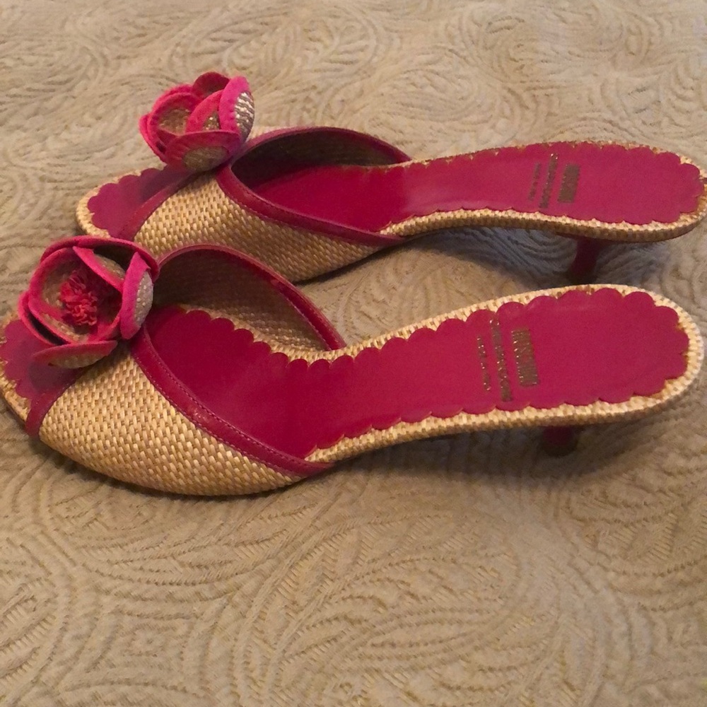 Moschino slides w/kitten heels 38 1/2